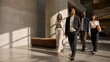 © CreativeCloudStock - Diverse Corporate Team Steps Into Shared Atrium Light for Business Innovation Concept