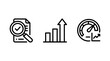 © MAHMUDA  - Seo performance metrics and website speed optimization icons with performance optimization analytics monitoring increase business analysis diagnostic progress management strategy responsive