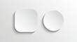 © Elbowpain - Minimalist Graphic With A White Rounded Square And 159 Gigapixel Stand