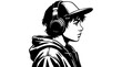 © MakarimZaydan - Side profile of boy with headphones.