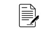 © wahyu - Paper document and pen signing icon