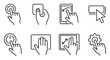 © GoDesigner - Touchscreen gestures and interaction icons for mobile devices and tablets.