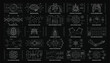 © Muhammad - Set of medical analysis technology interface icons for data visualization with analysis technology interface visualization hologram research scanning molecule diagnostic information