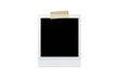 © Krtola  - Blank instant print frame attached with tape, ideal for adding custom memories or vintage design elements
