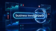 © mcjanuald - Market research and business trend analysis concept featuring digital search bar with magnifying glass and data charts