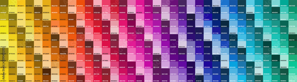 Stock-Vektorgrafik „Color Swatch book Template Chart for your design ...