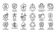 © Mehedi - Environmental Sustainability Outline Icon Collection with Editable Stroke for Eco Products