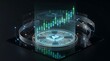 © bambang - Dynamic financial market visualization with glowing lines and candlestick charts, representing economic trends and technological analysis on a dark, futuristic background