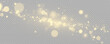 © ikril - Floating light spots, lens flare and sparks texture. Gold bokeh awards glamour background. Abstract golden light burst. Christmas holiday vector concept png.