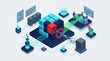 © Anat art - This scene depicts a cybersecurity training session focused on a zero day vulnerability exploit, emphasizing data security in a digital setting