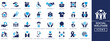 © SokretiRani - Social welfare solid icon set. Humanitarian, charity, help, volunteer, donation, altruism, solidarity, and community support vector icons.