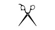 © MOHAMMAD ALI - Black pair of scissors cutting in air