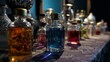 © Juan - Collection of Colorful Perfume Bottles on Decorative Table