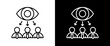 © Bahrulstock - Supervised white and black icon set design
