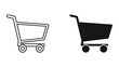 © Mijan  - Shopping Cart Icons Set Featuring Outline and Solid Vector Styles for Retail Design