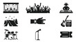 © Tempe - Music festival icons and symbols.