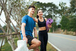 © PaeGAG - Asian couple enjoying active lifestyle in outdoor park