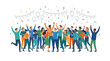 © celana - Diverse Group Celebrating Together.