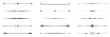 © flattenx - Set of Vintage decorative lines. text dividers. Line border. Line separators, Borders, Vintage dividers, Underline elements. Vector illustration