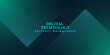 © Moh - high-speed digital technology background connected with blue-green background, cyber nano information, future data technology innovation, internet network connection.