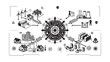 © MDRAKIB - Sustainable Smart City Energy Network Diagram with Renewable Resources