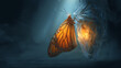 © Shannon - A glowing butterfly emerging from its cocoon, embodying the transformation of vision.(3)