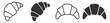 © gerik_a - croissant icon set vector illustration on transparent background