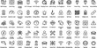 © ABUTAHER - Electrical engineering and smart power grid icon collection with electrical technology connectivity