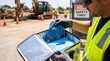 © NabilaAmirah - Worker Prepares for Heatwave Safety with Cooling Pack