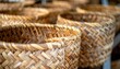 © nanskyblack - Close-up of handcrafted wicker baskets with natural woven details