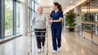 © zuchero - Senior Woman in Stroke Rehabilitation Session
