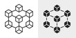 © Successor - Blockchain Cube Icon represents decentralized networks, blockchain systems, and secure digital transactions.