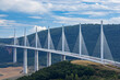 © Richard Semik - Viaduc de Millau, France, modern cable stayed bridge spanning valley
