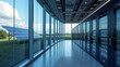 © Larysa - Modern data center with solar panels outside, showcasing green technology and innovation