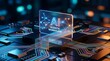 © jasjussegar - Agentic workflow AI concept on circuit board with glowing data streams
