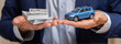 © 220 Selfmade studio - Cash car hand insurance payment loan finance vehicle money agent