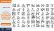 © Md - Labor day professional workers vector icons collection with profession, business