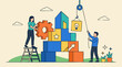 © shehtaz - Collaborative Business Development and Innovation Concept with Building Blocks