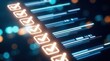 © Masque - Digitized checklist with glowing check marks representing task completion and progress.