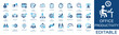 © Iconify - Office productivity and time management solid icon set. Featuring work schedule, teamwork, performance, time tracking, and vision. Editable vector glyphs for corporate efficiency and business workflow