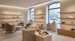 © Kulet - Modern retail interior design with stylish shoe displays and seating