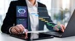 © Studio KN - AI assistant project planning and workflow automation. business professional using virtual ai agent for task scheduling, gantt chart management, calendar organization, and productivity tracking