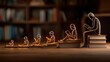 © adai - Reading Journey Through Life from Childhood to Old Age Concept