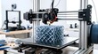 © Wildan - 3D Printer Creating Complex Lattice Structure in Bright Workshop