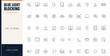 © Nadya - Blue light blocking line icon set featuring eye protection, screen filters, digital wellness, and anti-glare glasses symbols