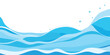 © MD AL AMIN - Abstract blue water wave splash background vector illustration. Vibrant cartoon ocean wave vector with splash and foam on white background, water wave, kids themes, and digital art.