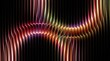 © Sajeduil - Abstract Rainbow Wave Lines Background with Colorful Curves, Bright Digital Motion Pattern, Futuristic 3D Technology Design Texture Illustration in Vibrant Space Art Style