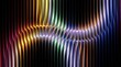 © Sajeduil - Abstract Rainbow Colorful Wave Lines Pattern Vector Background with Digital Light Stripes Modern Technology Texture Wallpaper Design Illustration