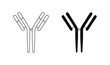 © Aziz - Detailed black and white illustration of human chromosomes showing genetic structure and biological science concept