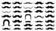 © Tulippp - Collection of various mustache styles for men, iconic facial hair trends